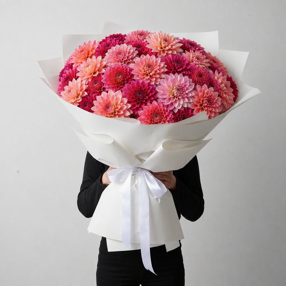 MAXI Bouquet Dalie Rosa - DELUXY