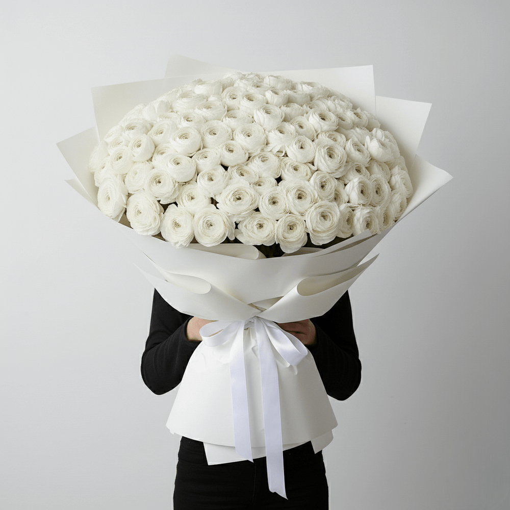 MAXI Bouquet Ranuncoli Bianchi - DELUXY