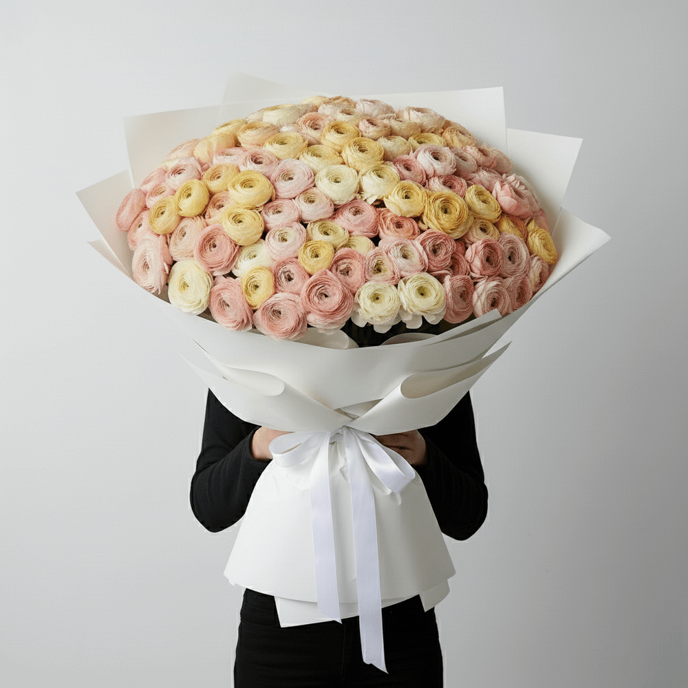 MAXI Bouquet Ranuncoli Carezza d'Inverno - DELUXY
