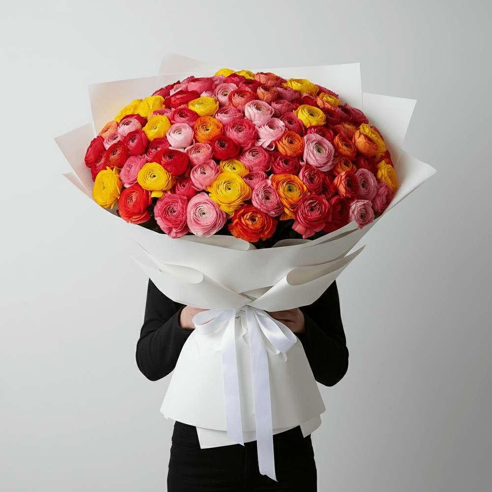 MAXI Bouquet Ranuncoli Colorati - DELUXY