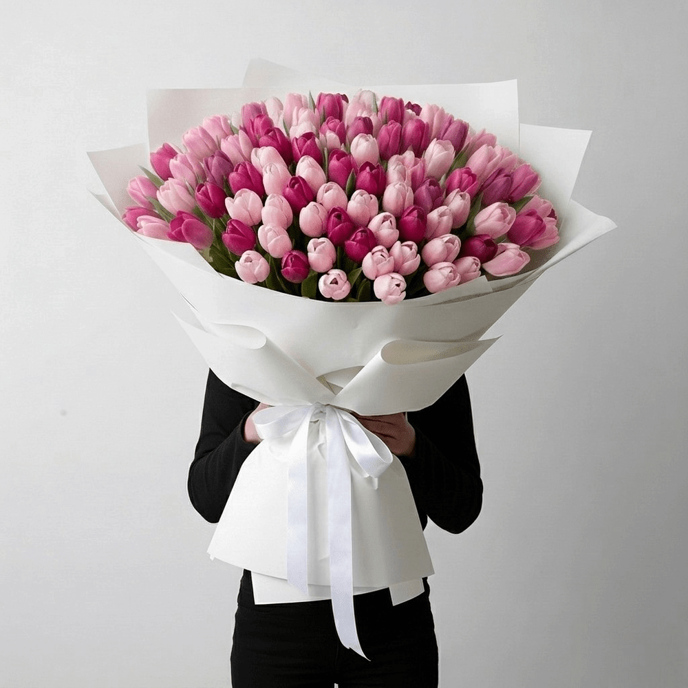 MAXI Bouquet Tulipani Rosa e Magenta - DELUXY