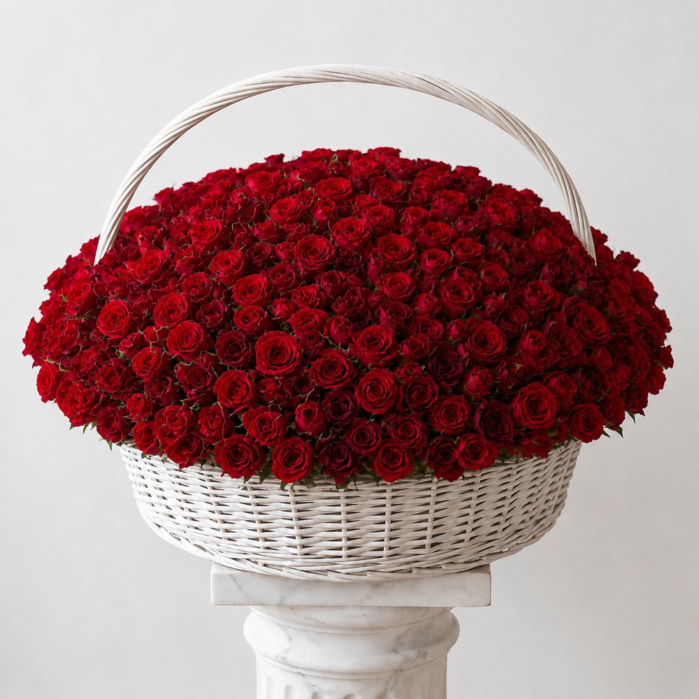 MAXI Cesto Rose Rosse - DELUXY
