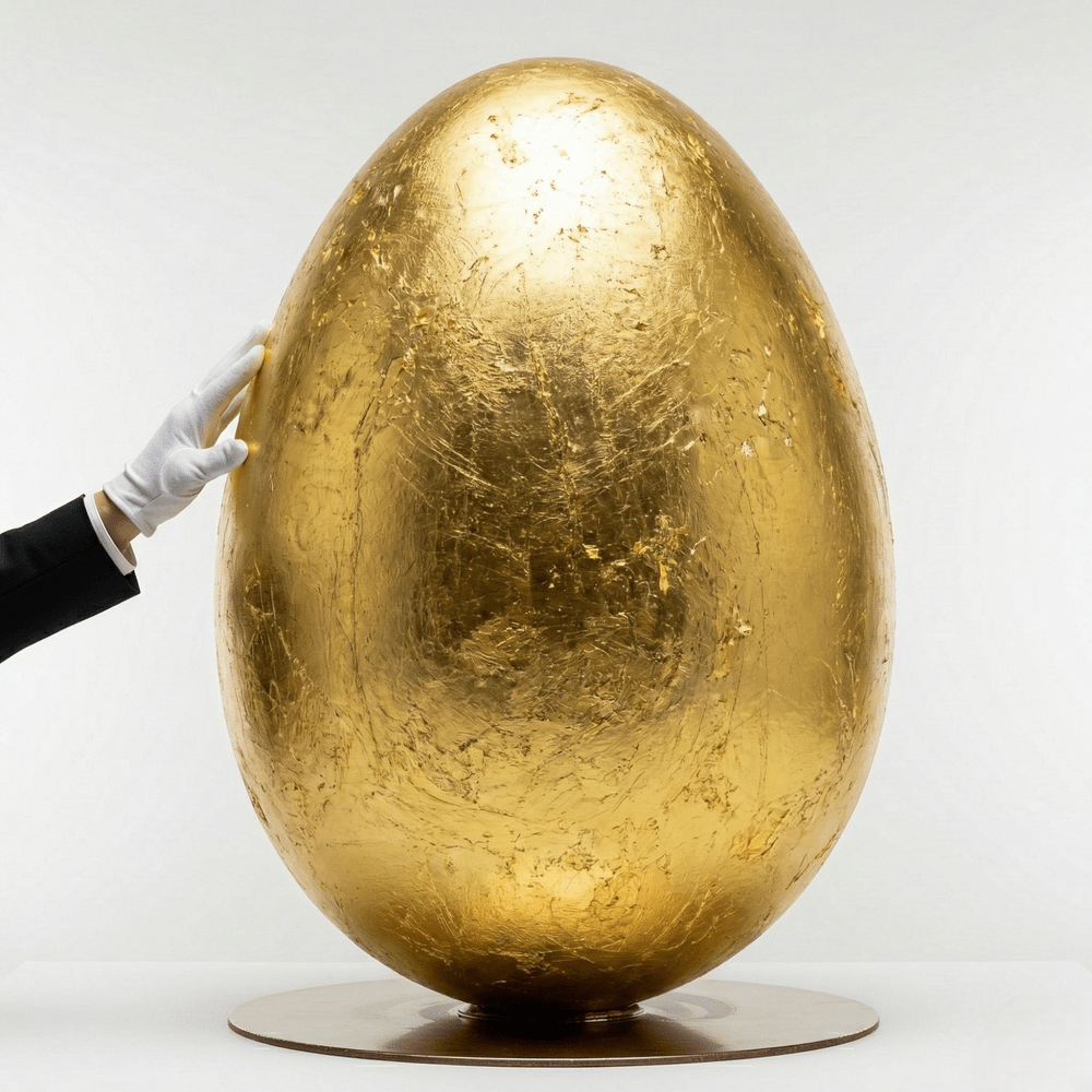 MAXI Uovo di Pasqua Oro (6kg) - DELUXY