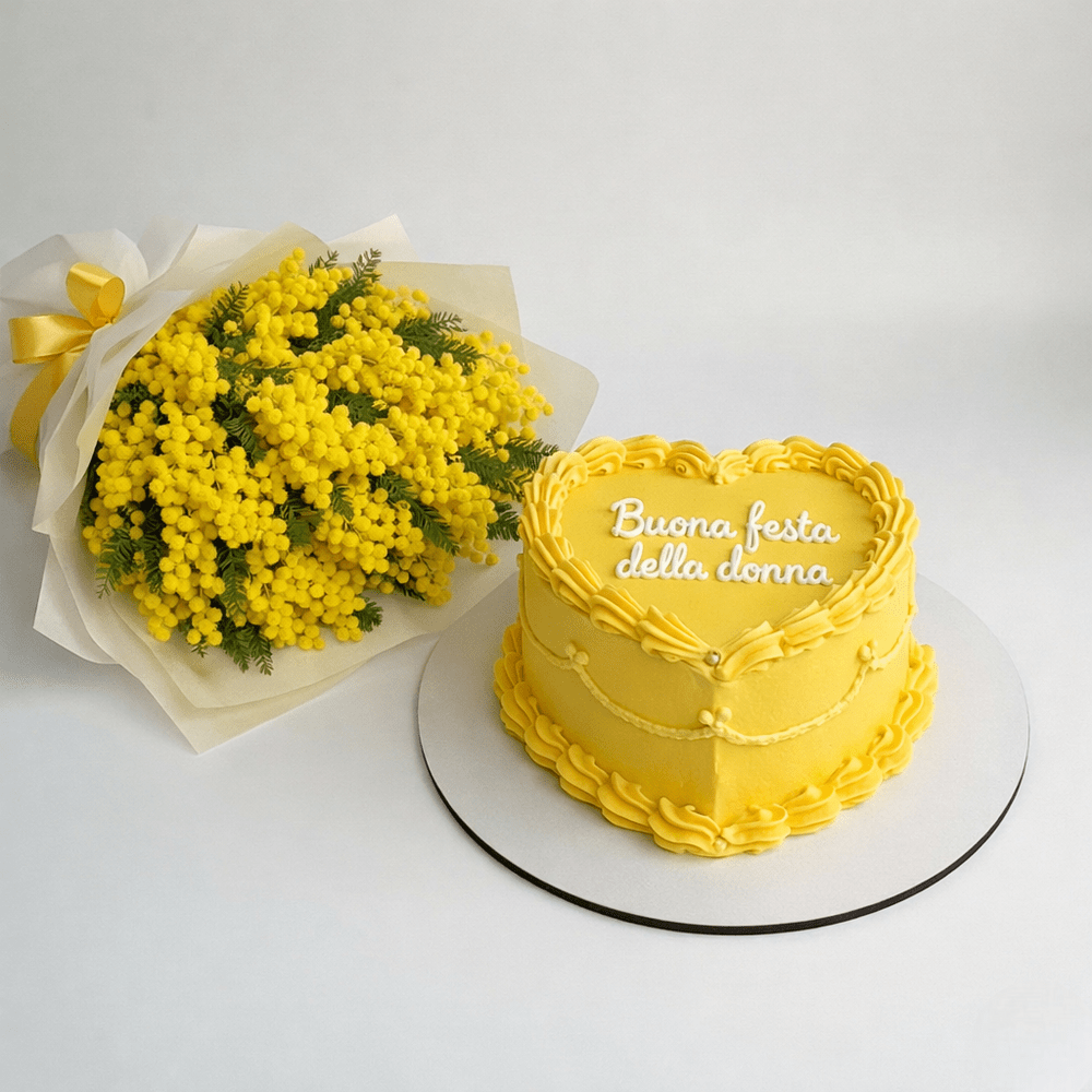 Mimosa e Torta Cuore - DELUXY