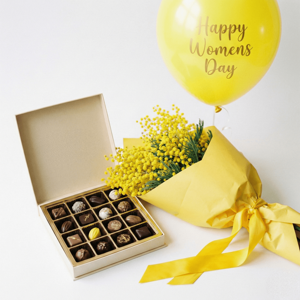 Mimosa, Praline d'Autore e Palloncino - DELUXY