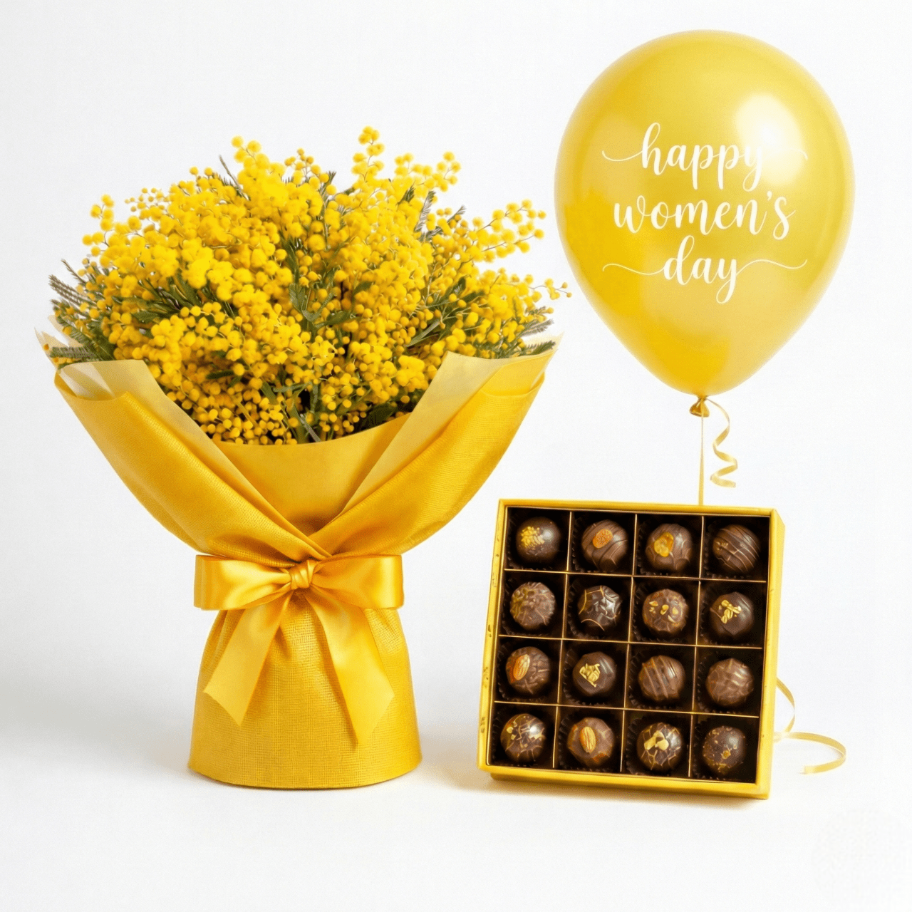 Mimosa, Praline d'Autore e Palloncino - DELUXY