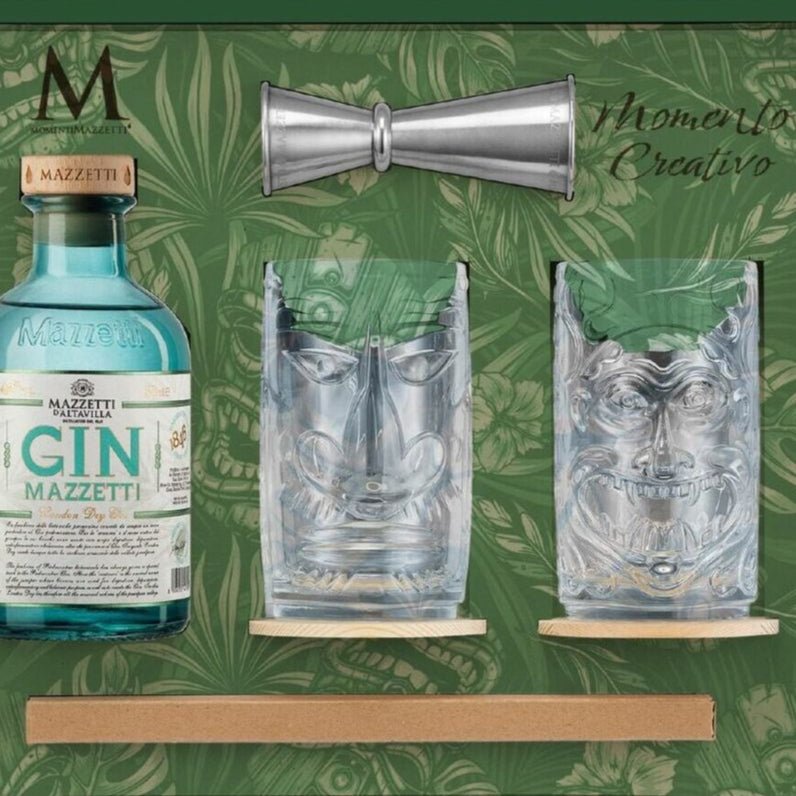 Momento Creativo - Gin Mazzetti con 2 Tumbler Tiki - DELUXY