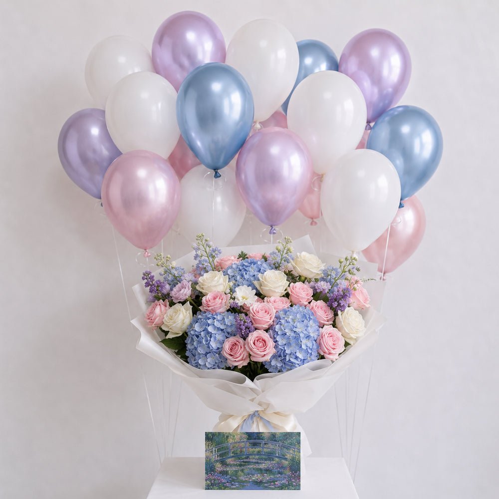 Monet - Bouquet e Palloncini - DELUXY