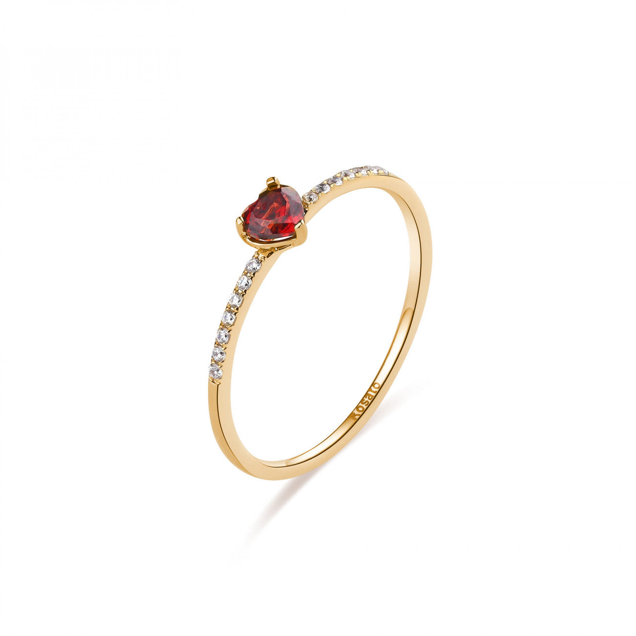 Love Ring in Rose Gold and Diamonds