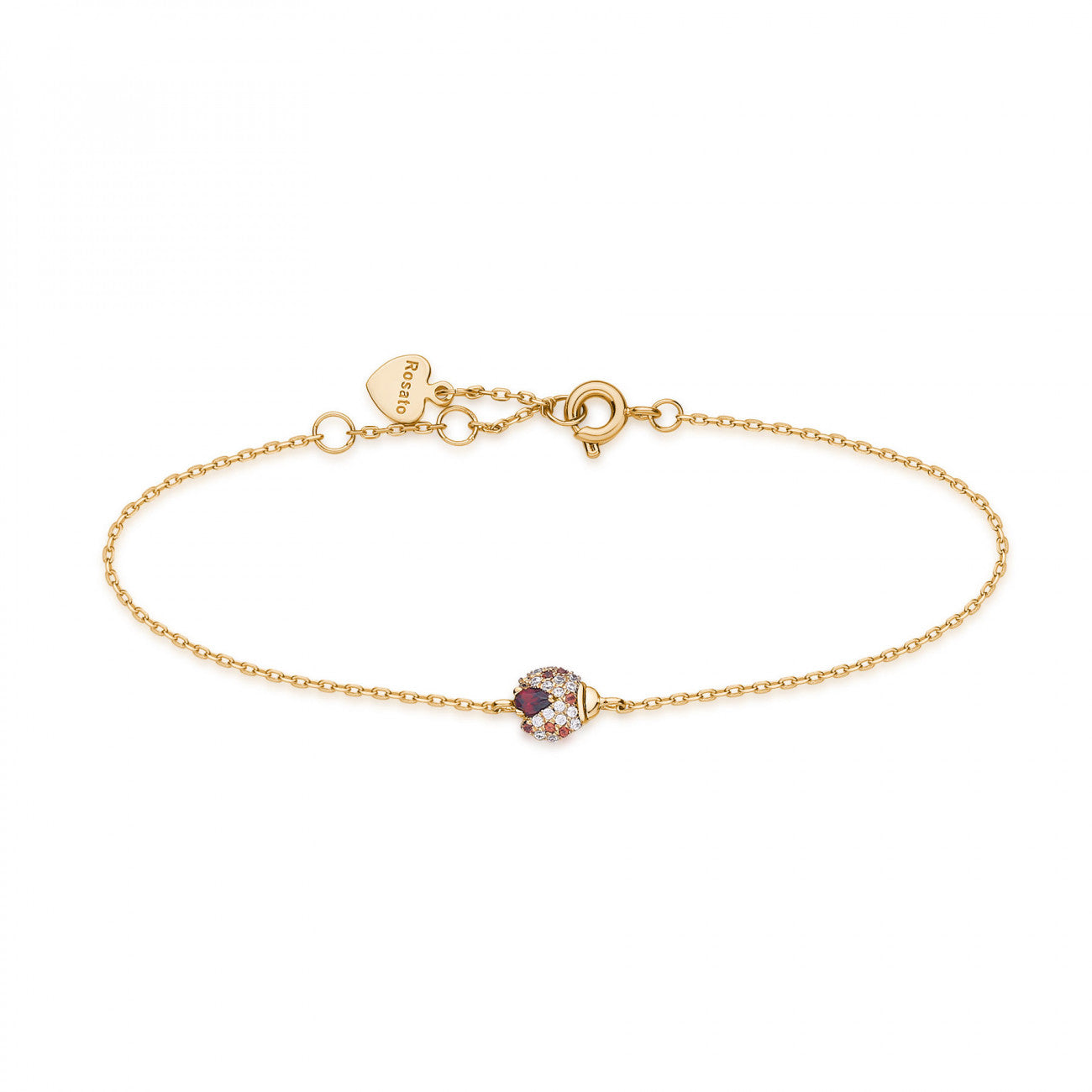 Ladybug Bracelet in Rose Gold and Diamonds