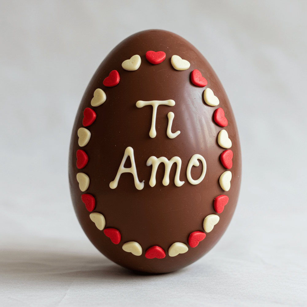 Romantic Egg - Uovo di Pasqua Scritta Personalizzata - DELUXY