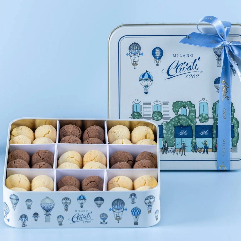 Scatola Latta Baci di Dama – Torte e dolci, Clivati 1969 x Deluxy