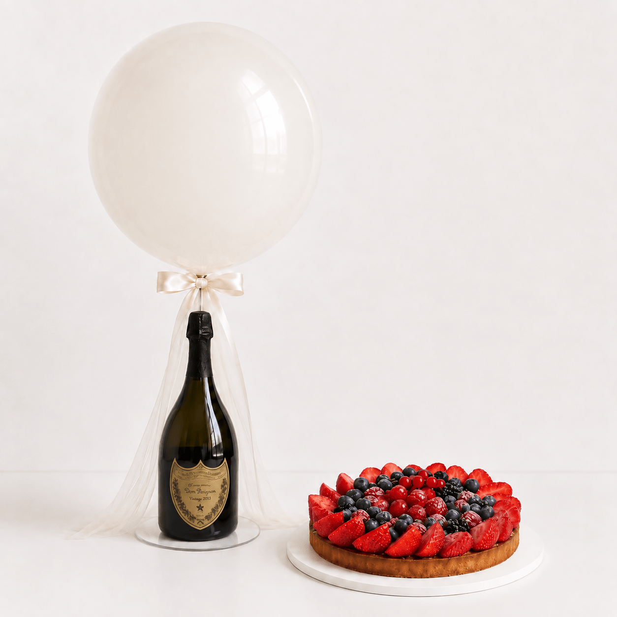 Set Champagne Dom Pérignon, Palloncino e Torta - DELUXY