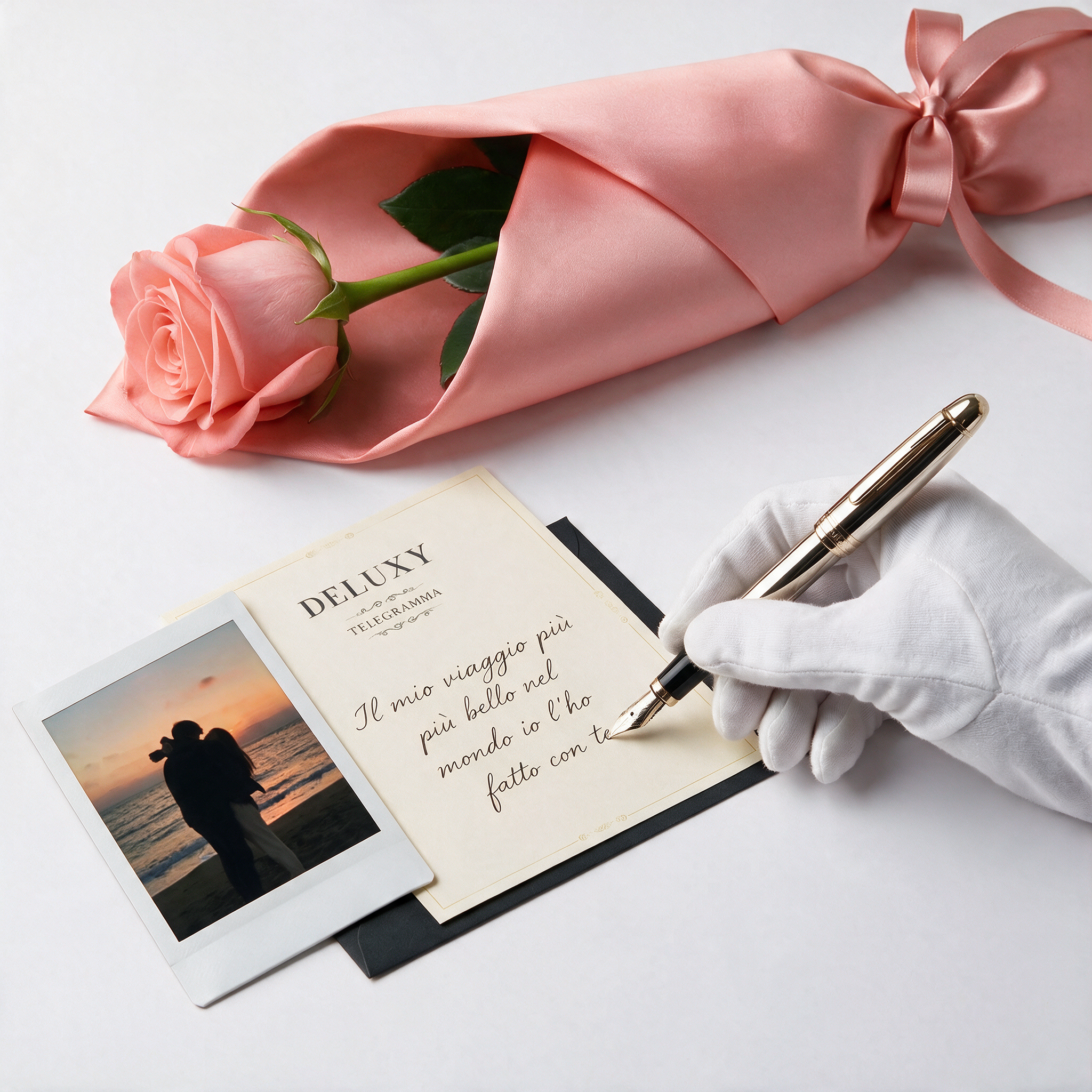 Romantic Telegram and Polaroid