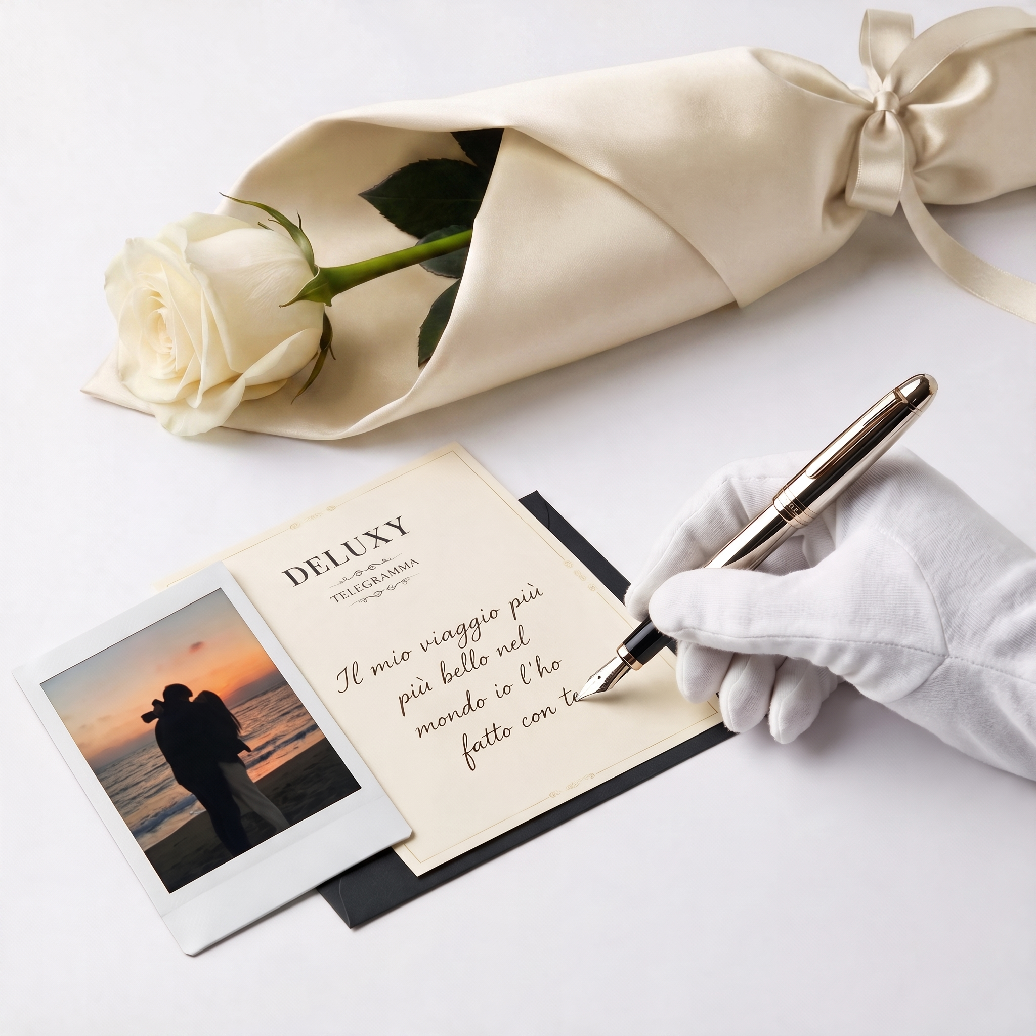 Romantic Telegram and Polaroid