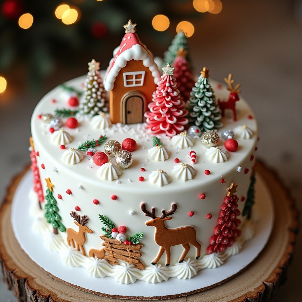 Torta "Città di Babbo Natale" - DELUXY