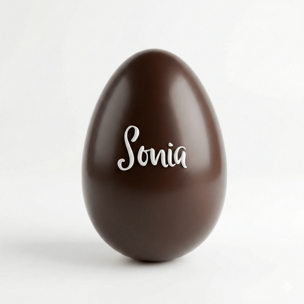 Uovo di Pasqua Nome Personalizzato - DELUXY