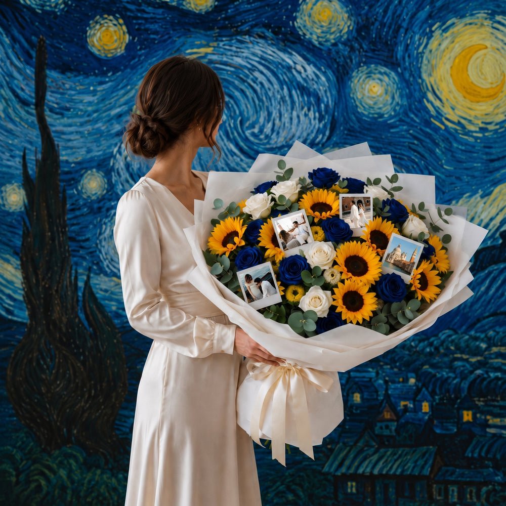 Van Gogh - Bouquet e Polaroid - DELUXY