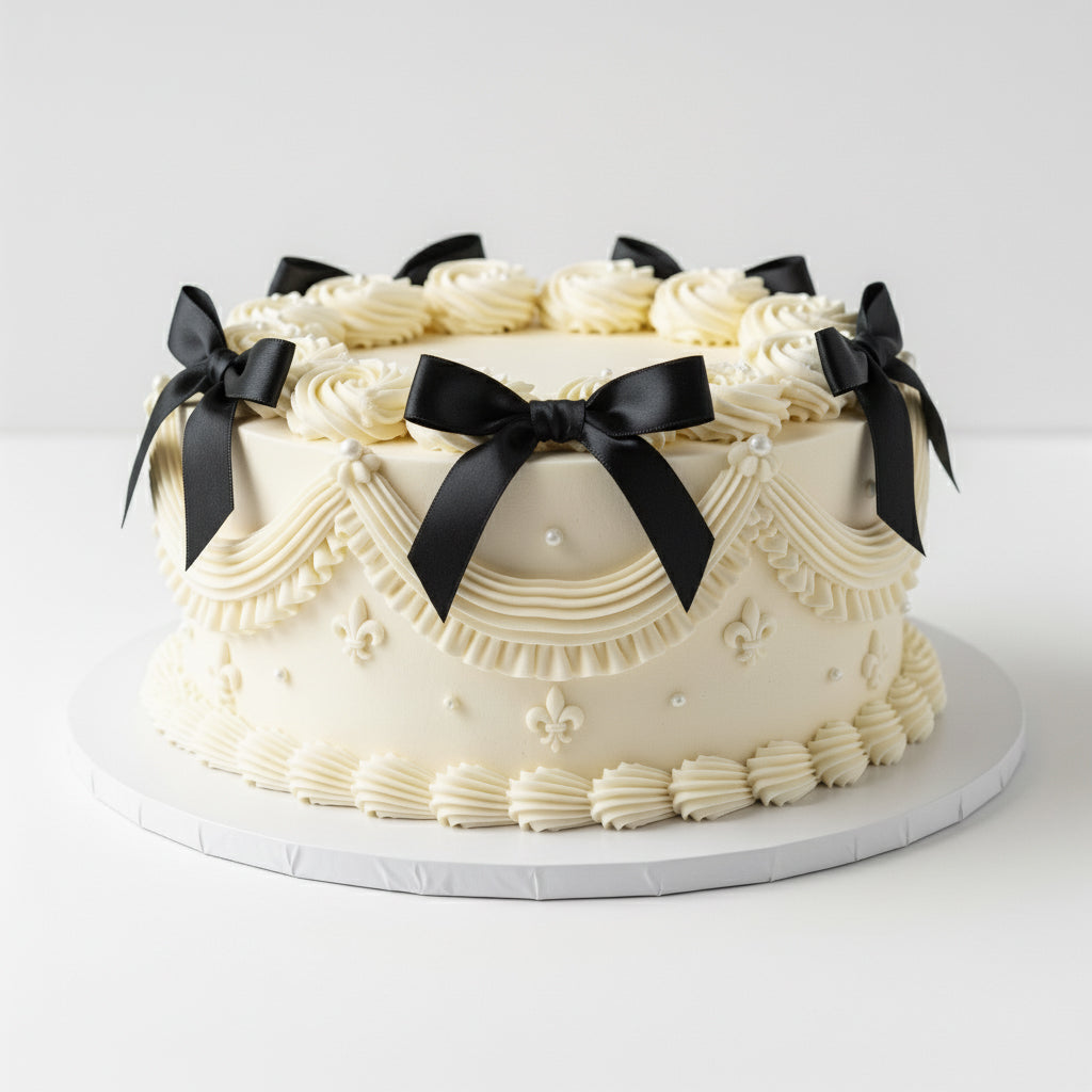 Vintage Ribbon Cake