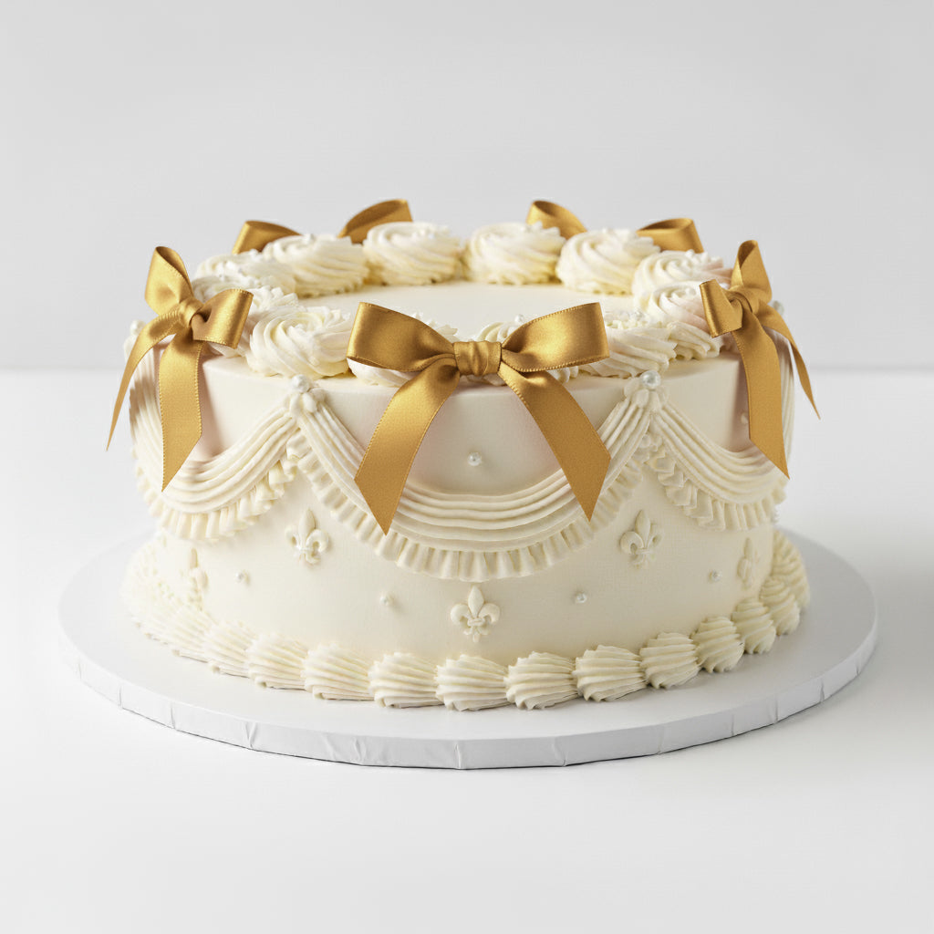 Vintage Ribbon Cake