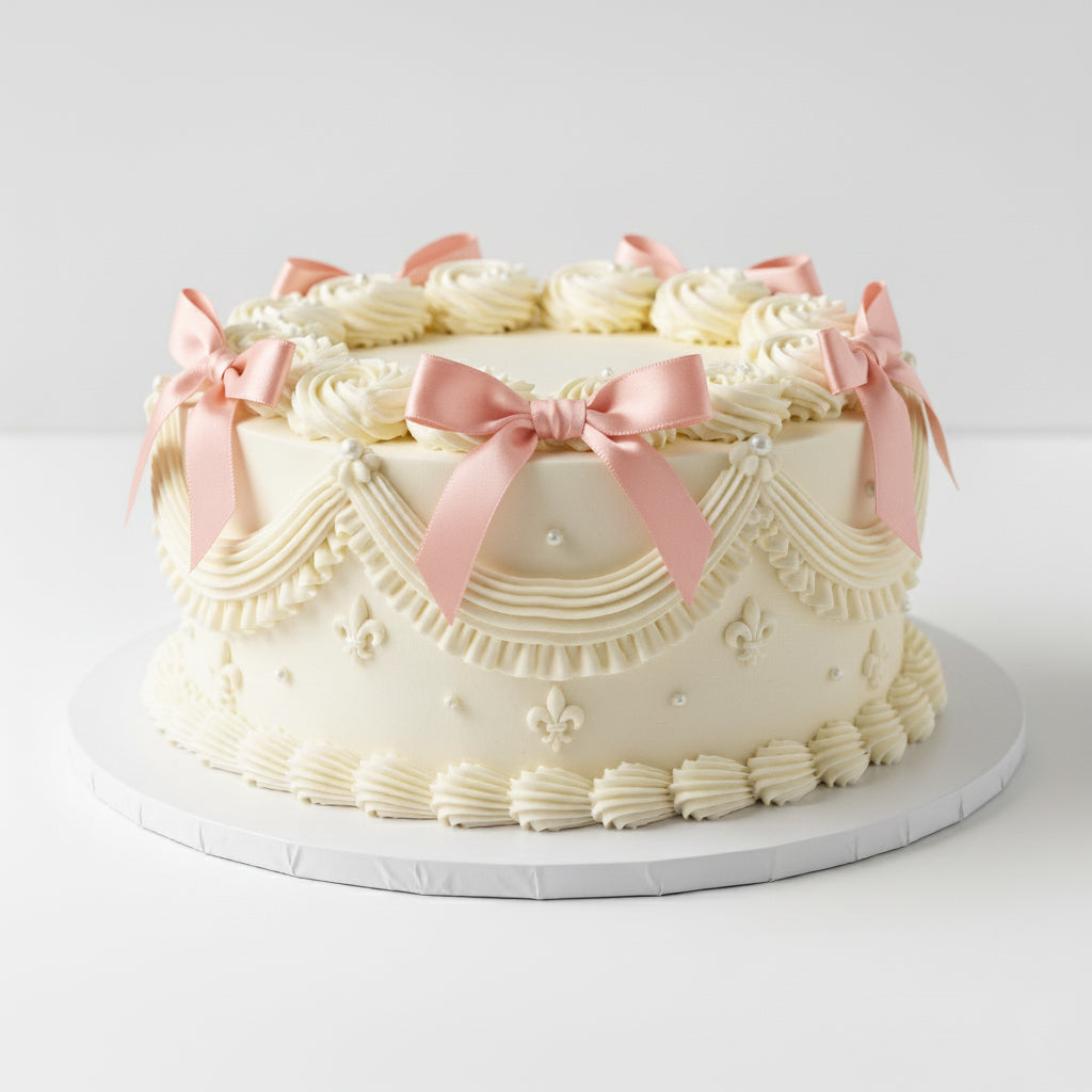 Vintage Ribbon Cake