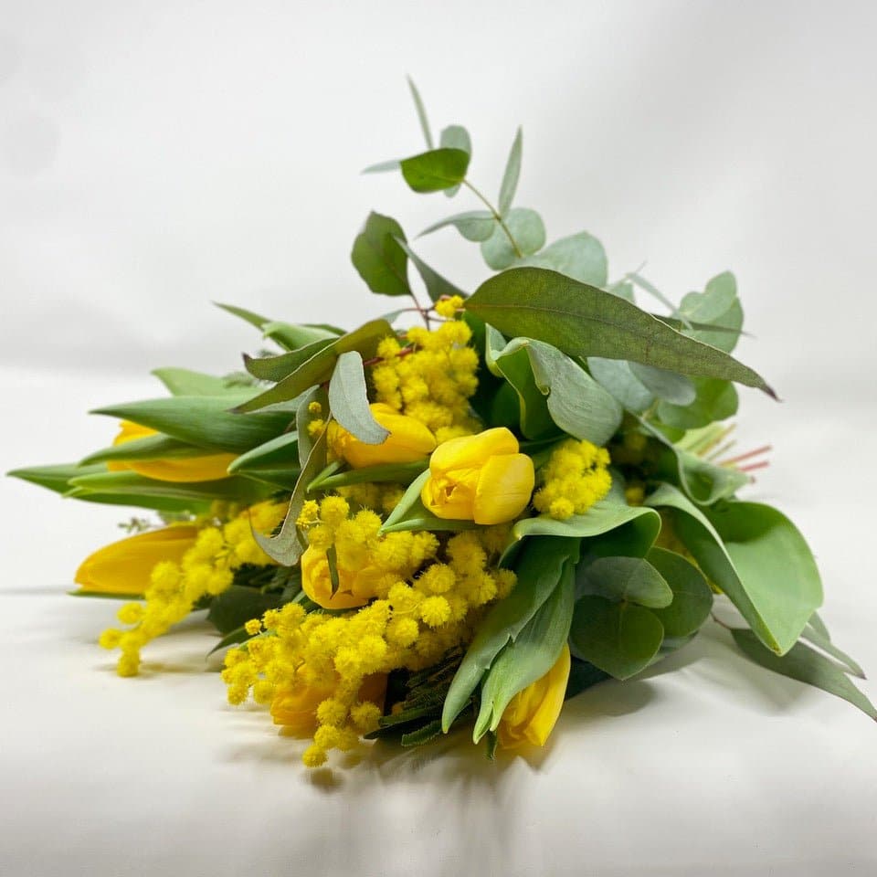 Bouquet tulipani e mimosa - DELUXY