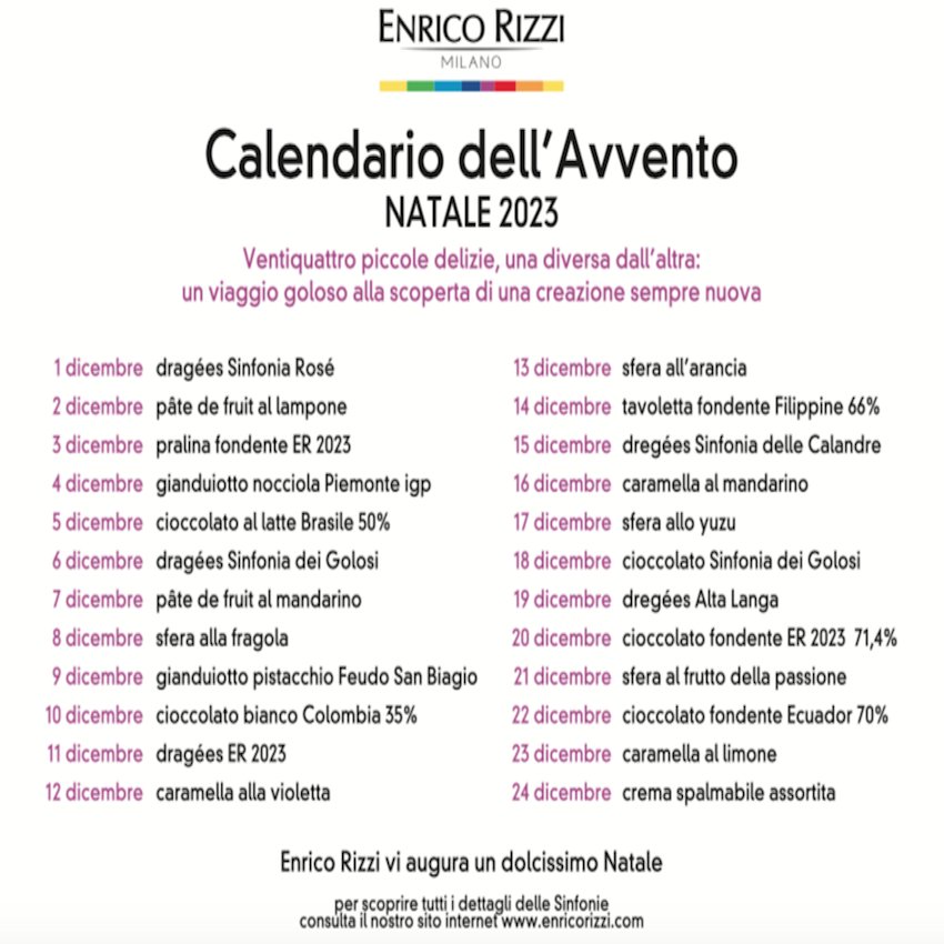 Calendario dell'Avvento Enrico Rizzi - DELUXY