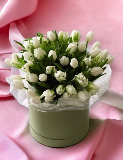 Cappelliera con fiori bianchi - DELUXY